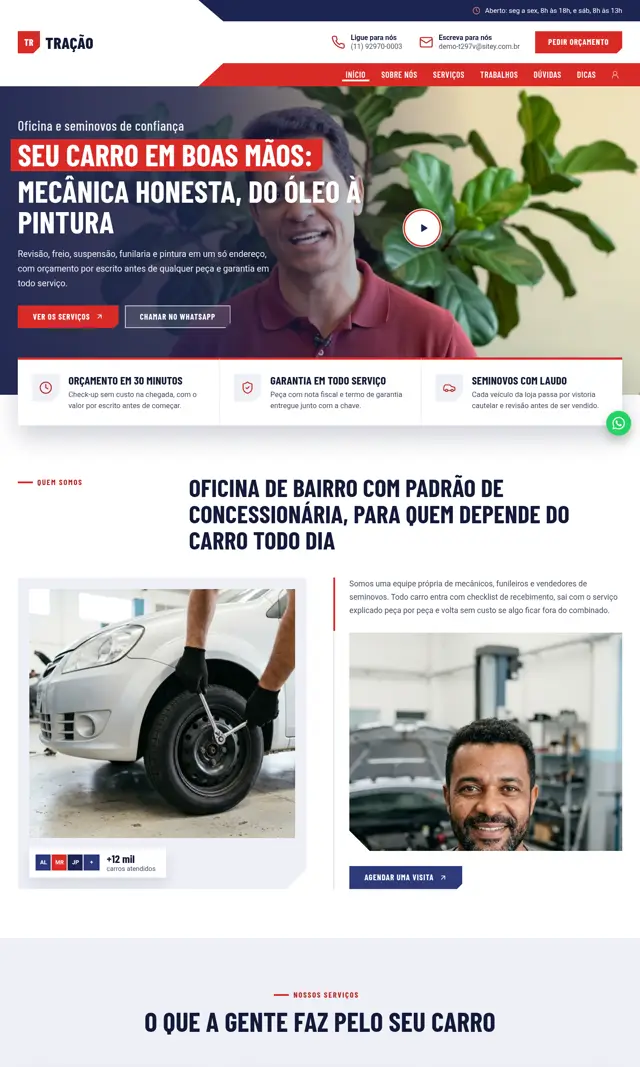 Prévia do modelo Tração V para Automóveis e Concessionárias