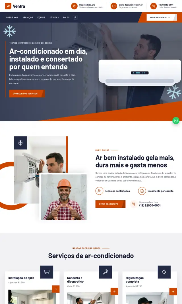 Prévia do modelo Ventra para Ar-Condicionado