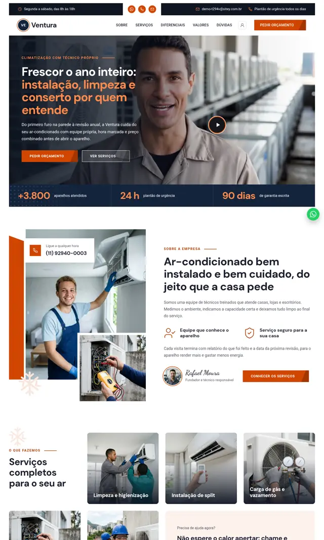 Prévia do modelo Ventura V para Ar-Condicionado