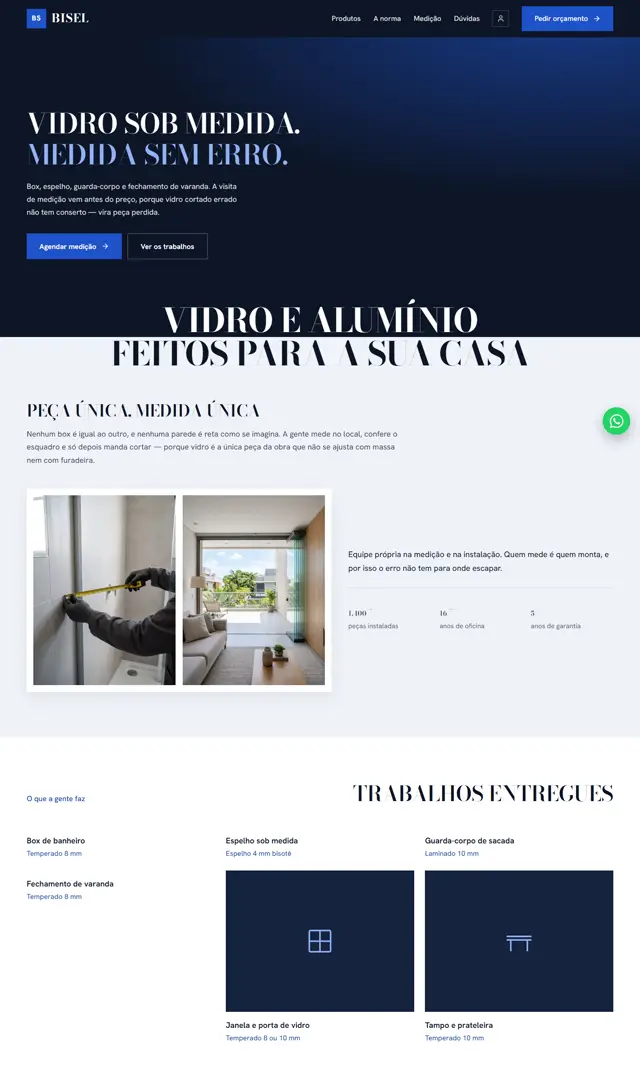Prévia do modelo Bisel para Vidraçaria